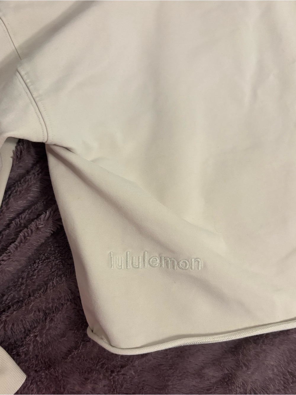 Lululemon LA Pullover Crew Off White Oversized Sweatshirt Size 6 VGUC - Picture 7 of 12